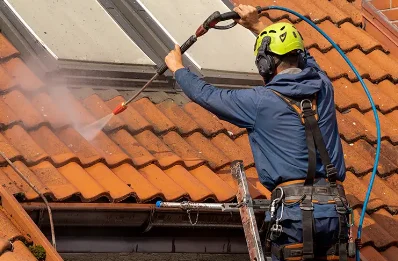 Démoussage et hydrofuge de toiture à Villargondran